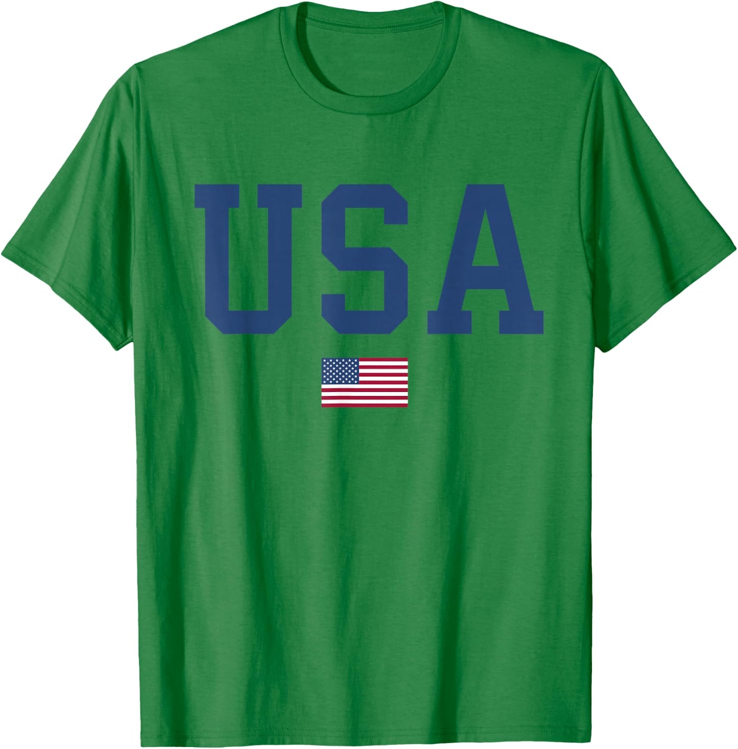 USA Shirt Women Men Kids American Flag Patriotic 4th of July T-Shirt - T-Shirt | Irish Green