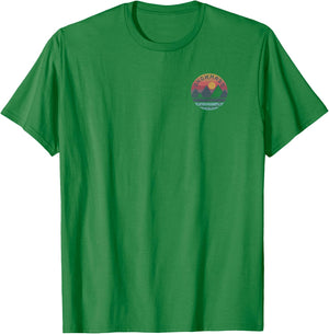 Snowmass, Colorado Mountain Graphic T-Shirt - T-Shirt | Irish Green