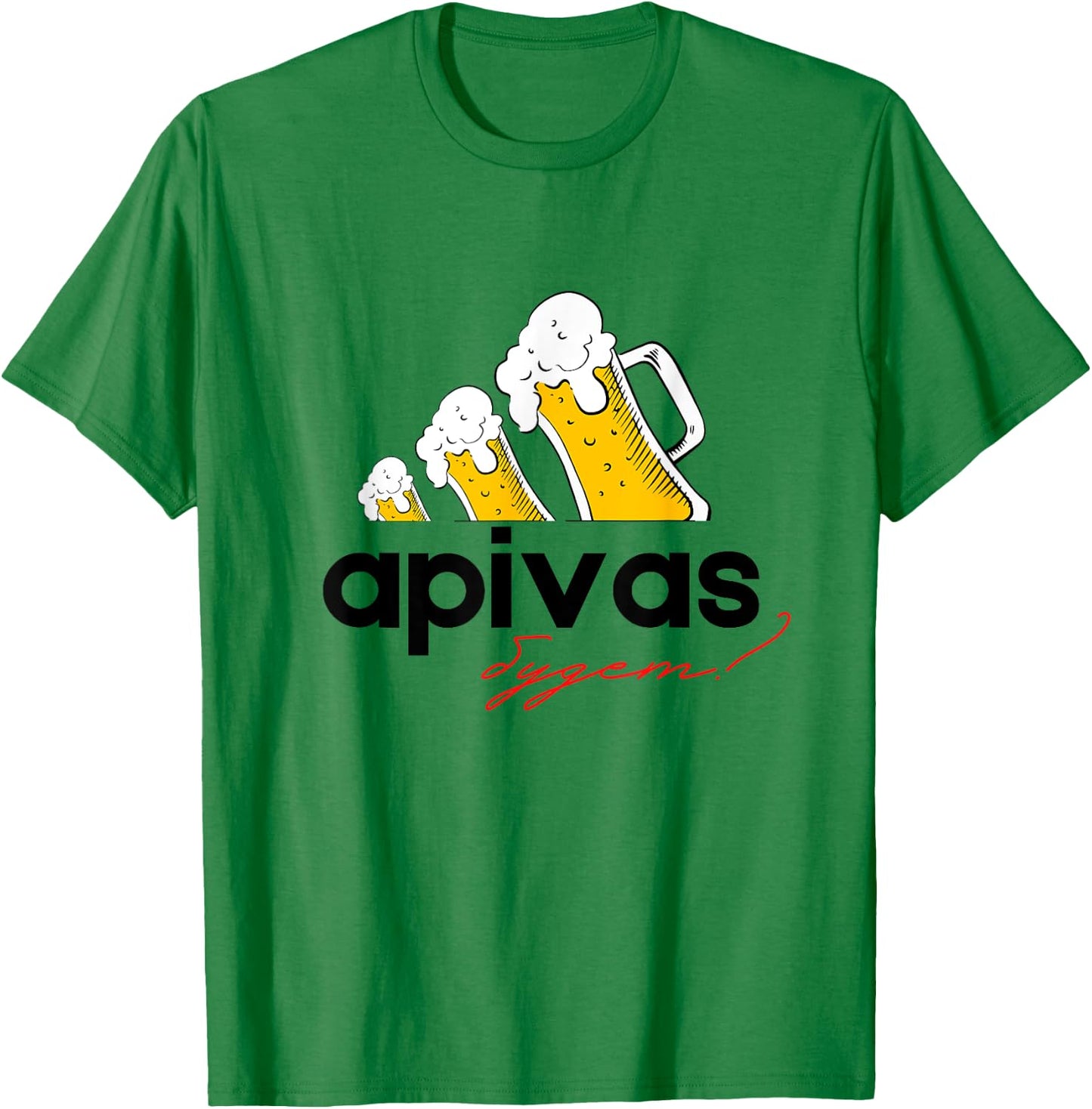 Beer APIVAS Funny Russian T-Shirt - T-Shirt | Irish Green
