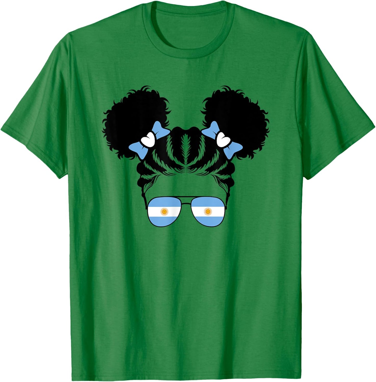 Argentinian Girl Kids Argentine Argentina Flag Youth Girls T-Shirt - T-Shirt | Irish Green