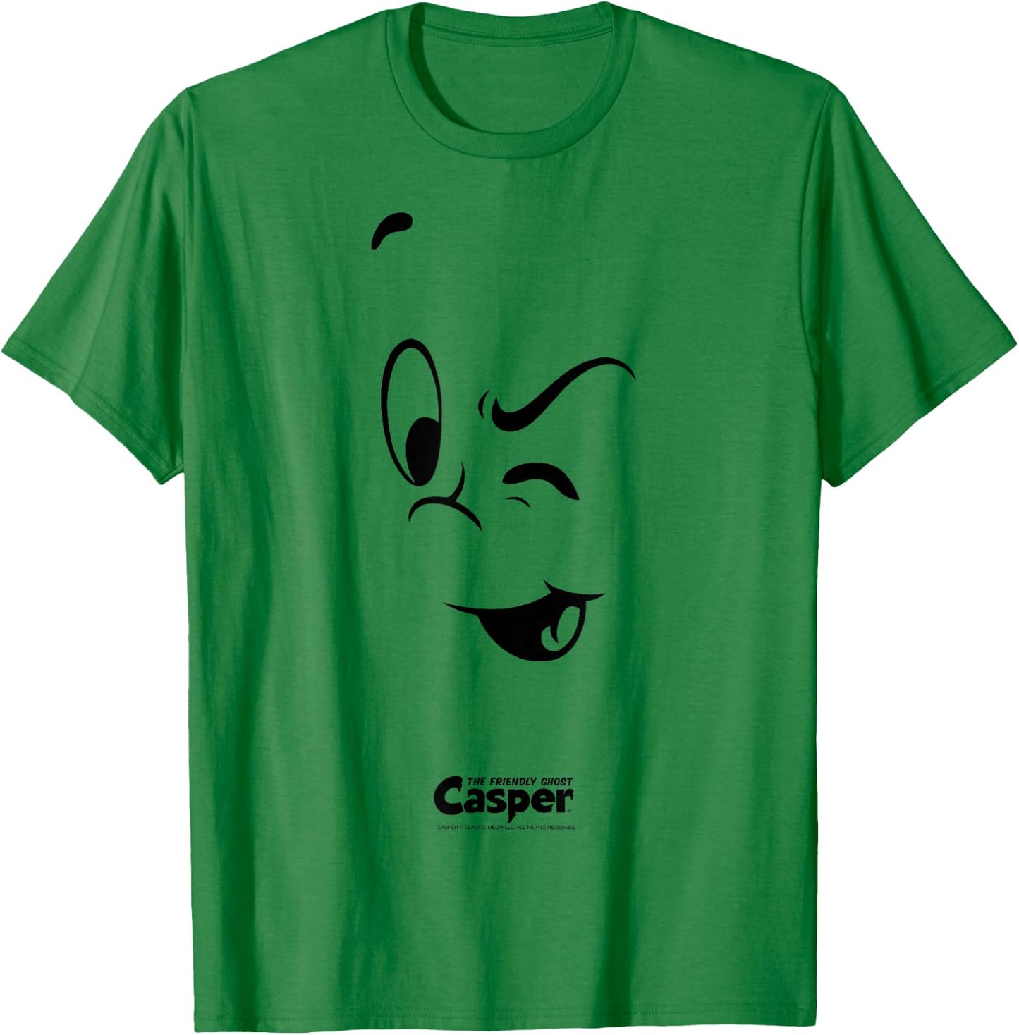 Casper the Friendly Ghost Halloween Big Face Costume T-Shirt - T-Shirt | Irish Green