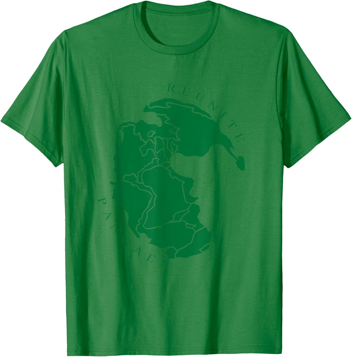 Reunite Pangaea : Clean Green Version T-Shirt - T-Shirt | Irish Green