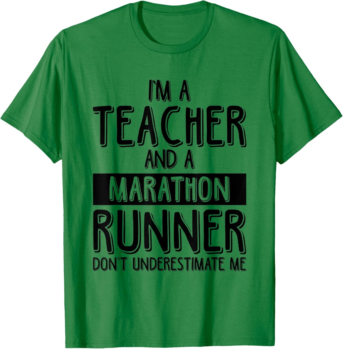 Running Teacher Marathon Funny Running Teacher Women T-Shirt - T-Shirt | Irish Green