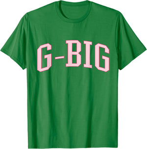 Preppy Pink Big Little Sorority Gbig T-Shirt - T-Shirt | Irish Green