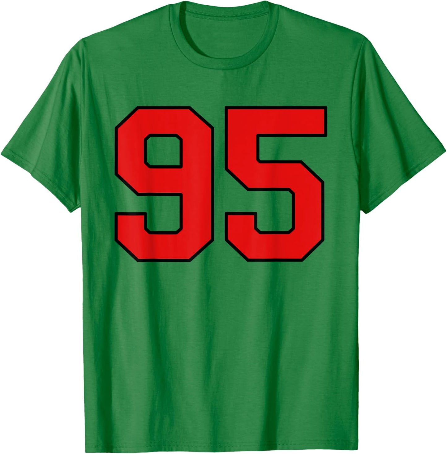 Lucky Number 95 Classic College American Varsity Fan Player T-Shirt - T-Shirt | Irish Green
