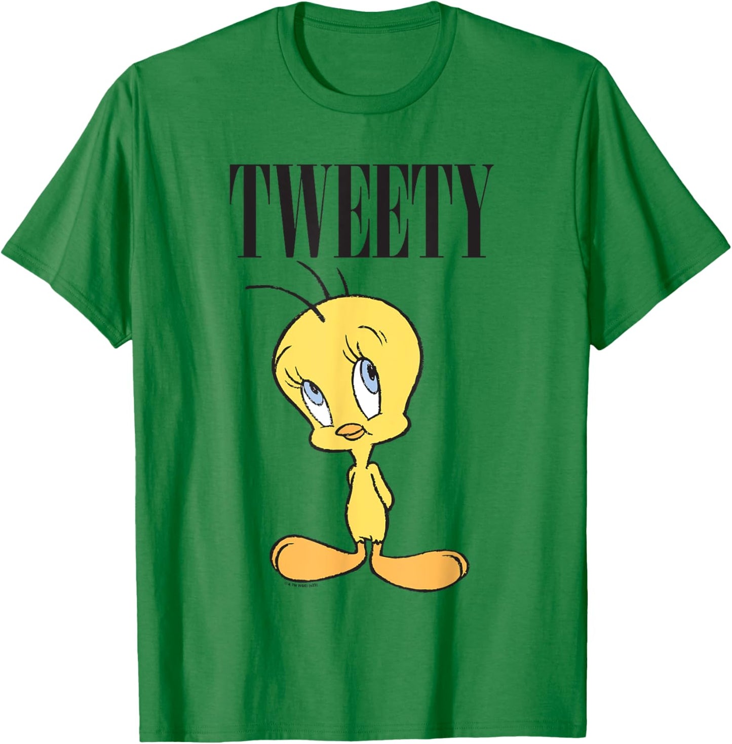 Looney Tunes Tweety Full Body Cute Portrait T-Shirt - T-Shirt | Irish Green