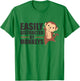 Easily Distracted By Monkeys - Cute Monkey T-Shirt - T-Shirt | Irish Green