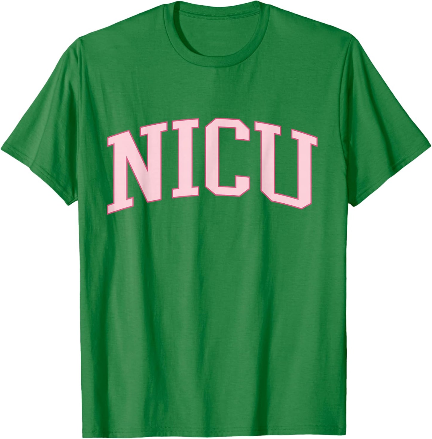 NICU Nurse Trendy Preppy Pink T-Shirt - T-Shirt | Irish Green
