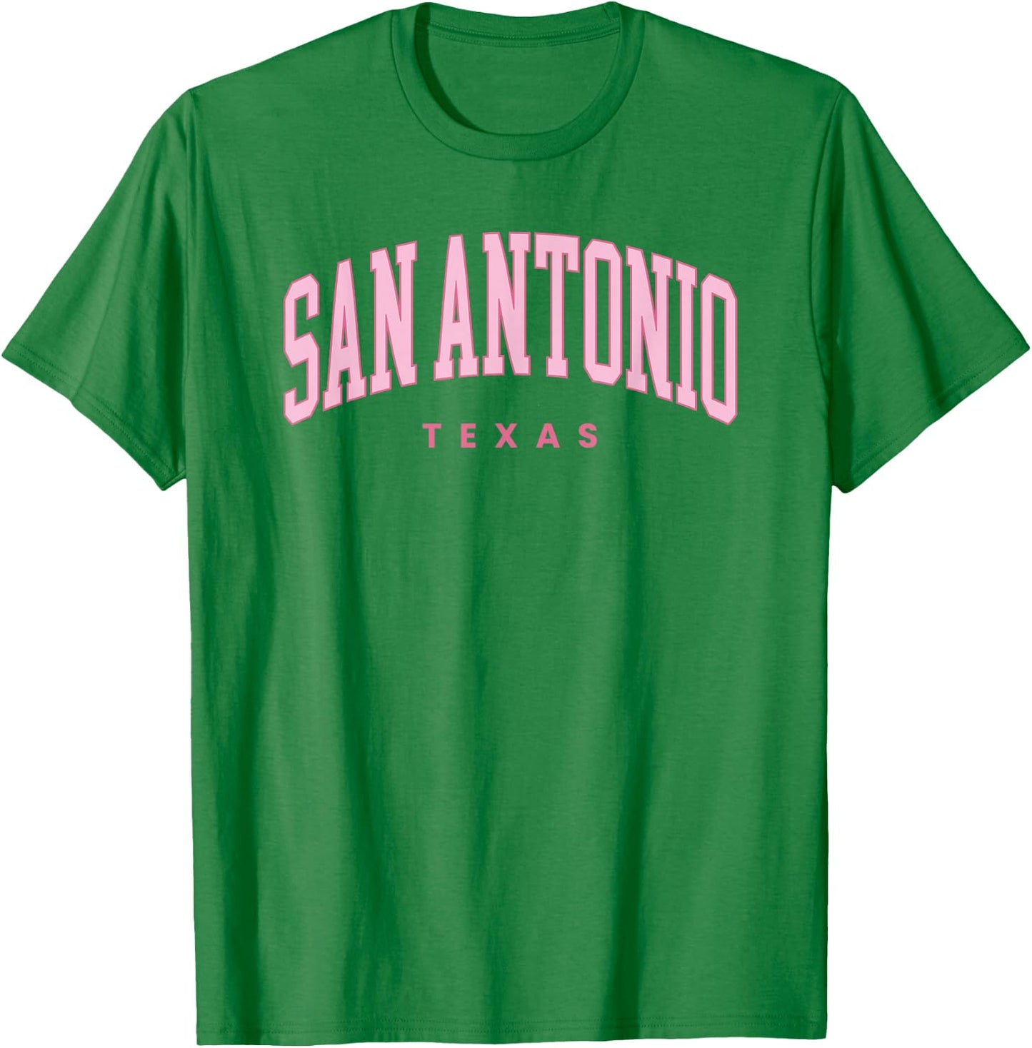 Vintage San Antonio Texas Retro Preppy Throwback Girls Women T-Shirt - T-Shirt | Irish Green