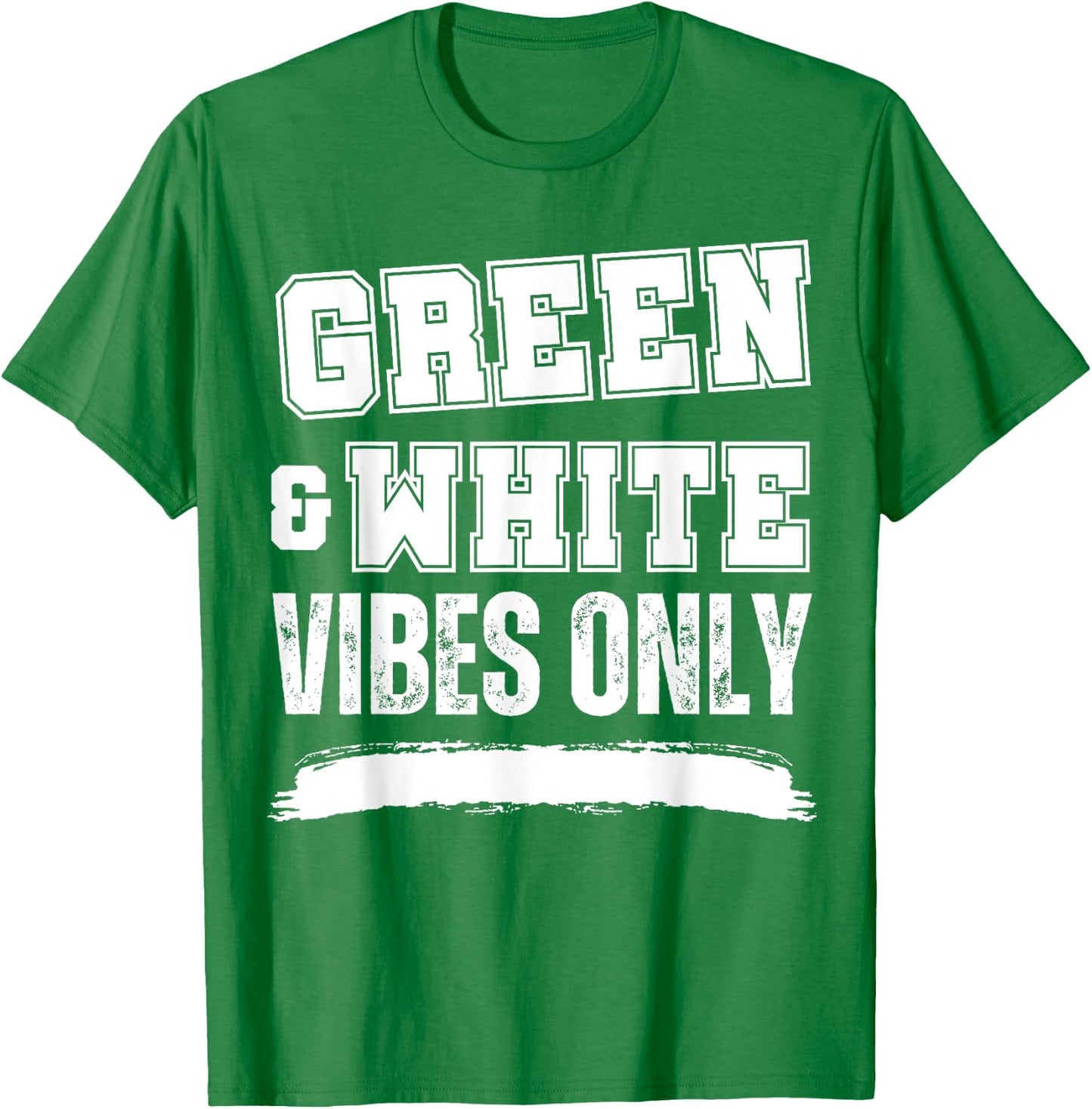 Green and White Game Day, Green and White T-Shirt - T-Shirt | Irish Green