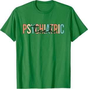 Psychiatric Tech Psych Technician Best Psych Tech T-Shirt - T-Shirt | Irish Green