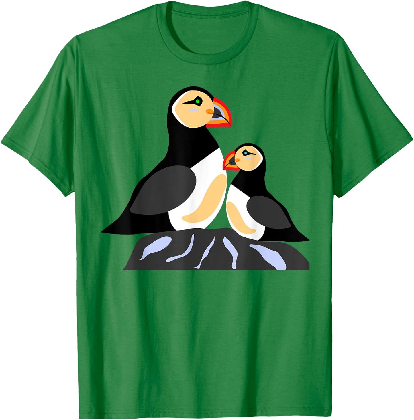 Puffins Are My Spirit Animals Seabirds On A Rock Iceland T-Shirt - T-Shirt | Irish Green