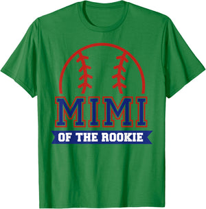 Mimi of Rookie 1st Birthday Baseball Theme Matching Party T-Shirt - T-Shirt | Irish Green