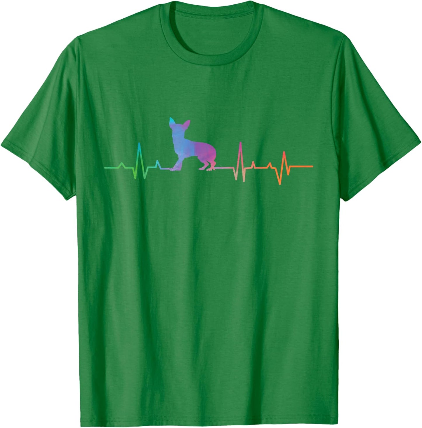 Chihuahua Chihuahueño Heartbeat T-Shirt - T-Shirt | Irish Green