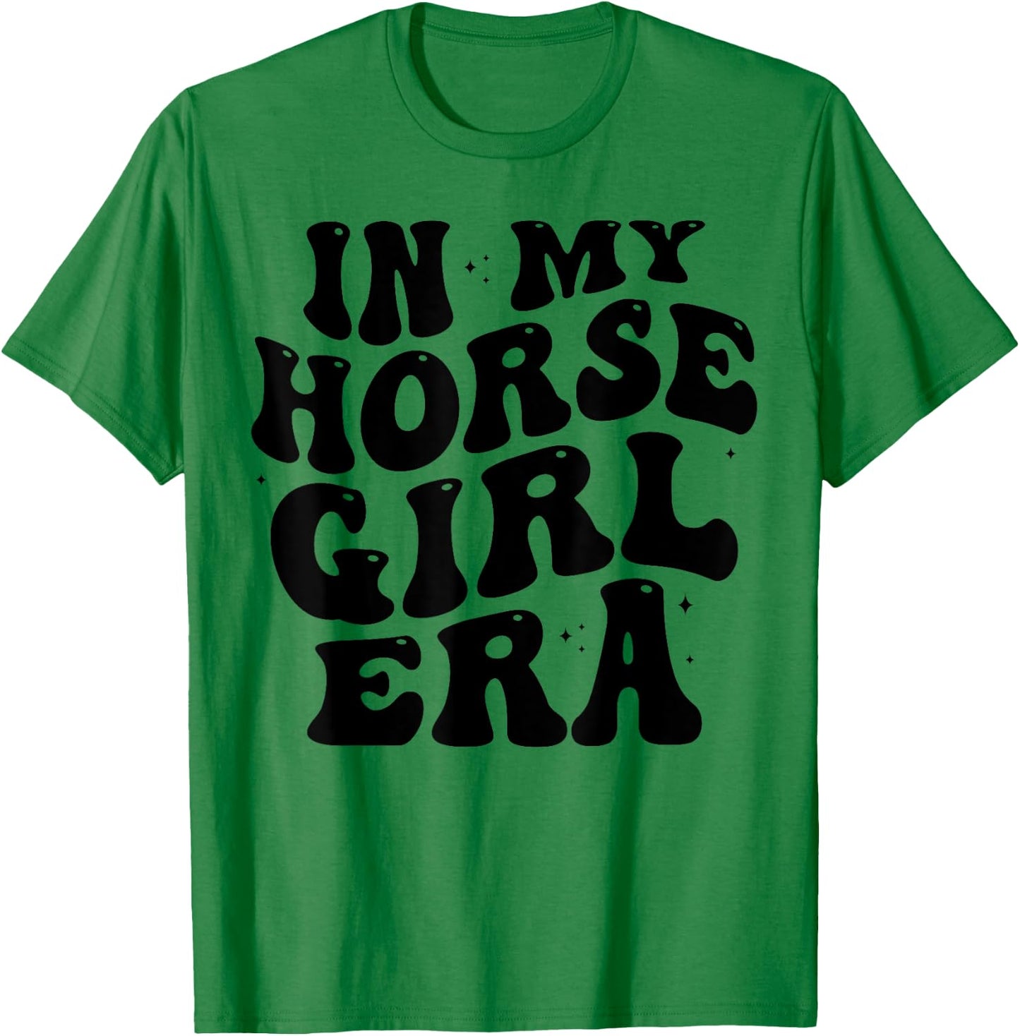 In my horse girl era Equestrian Horseback Riding girls T-Shirt - T-Shirt | Irish Green