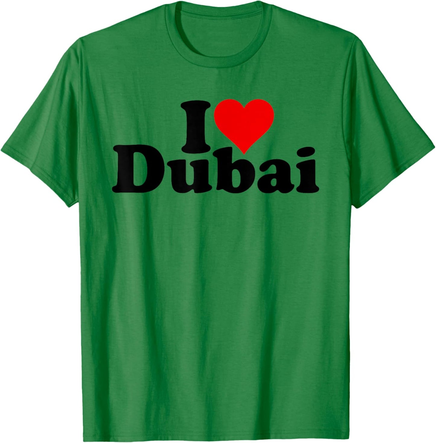 I Love Heart Dubai Uae United Arab Emirates T-Shirt - T-Shirt | Irish Green