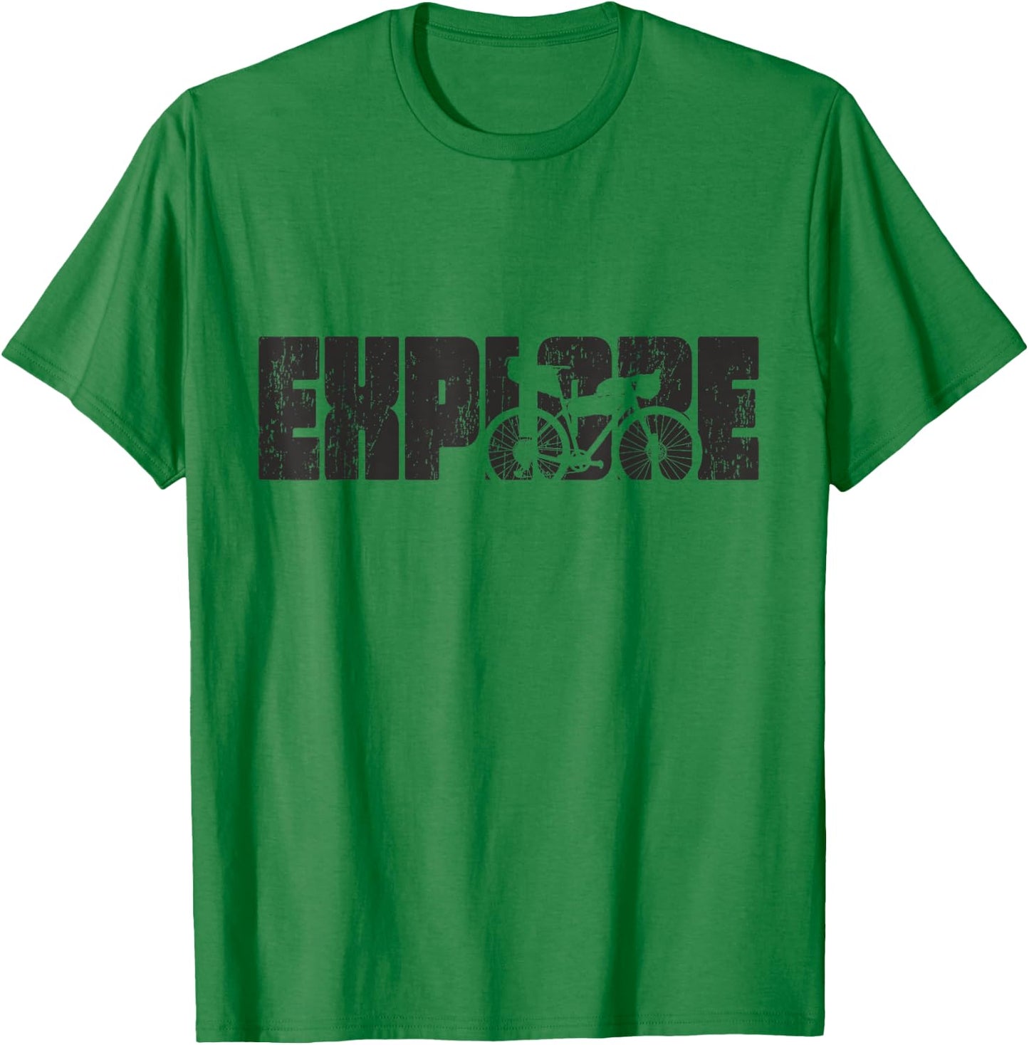 Explore - Gravel Bike T-Shirt - T-Shirt | Irish Green