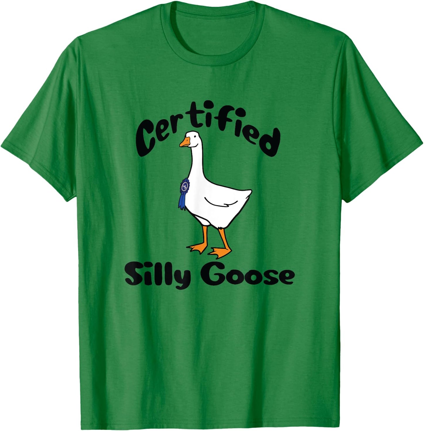 Funny Certified Silly Goose Farmers Goose Club T-Shirt - T-Shirt | Irish Green