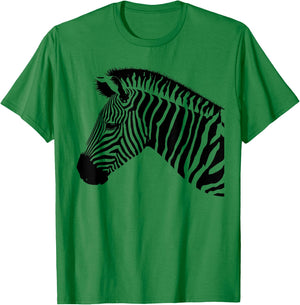 Zebra Art for Animal and African Animal lover T-Shirt - T-Shirt | Irish Green