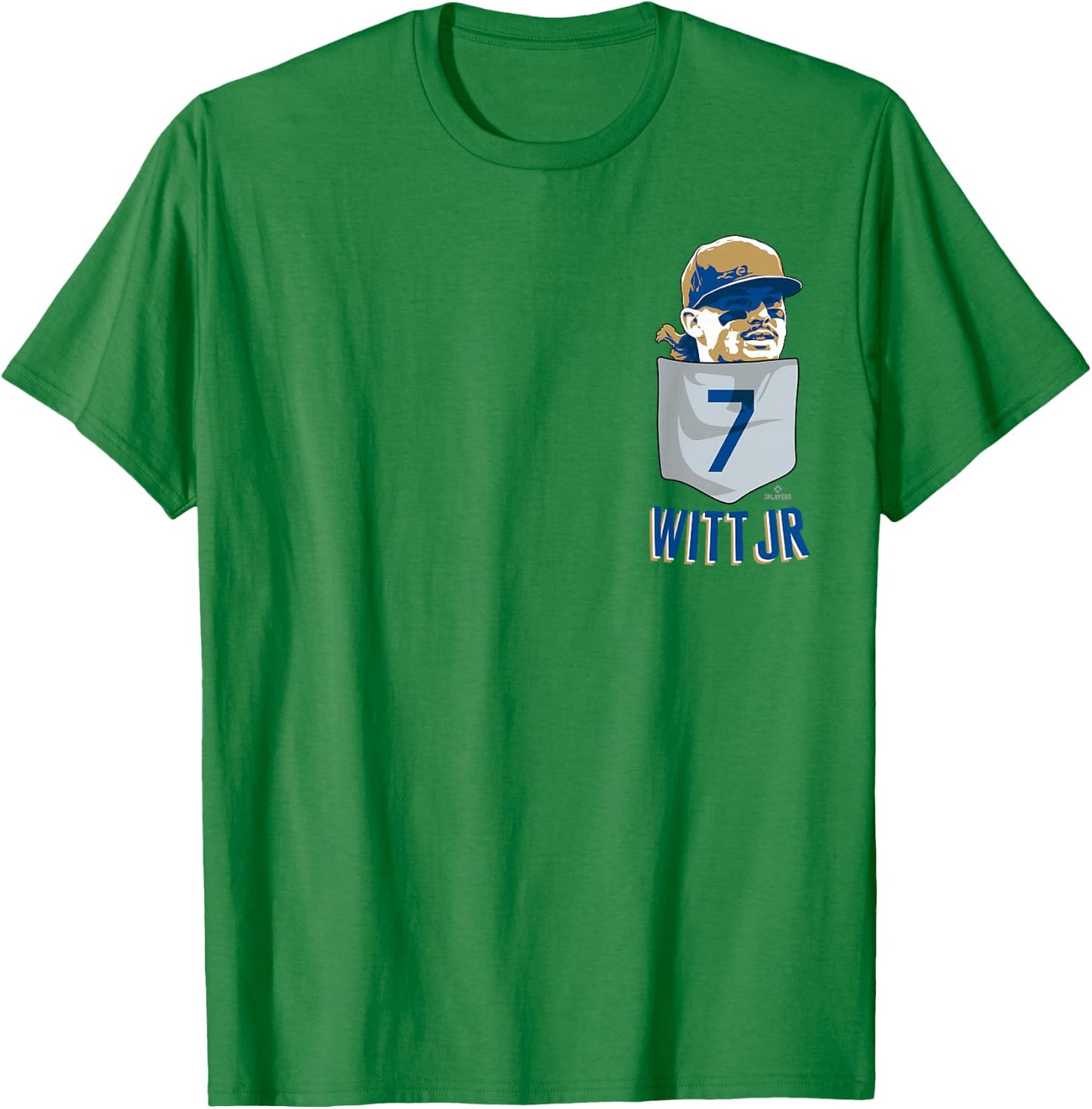 Bobby WITT Jr. Kansas City Baseball Pocket MLBPA T-Shirt - T-Shirt | Irish Green