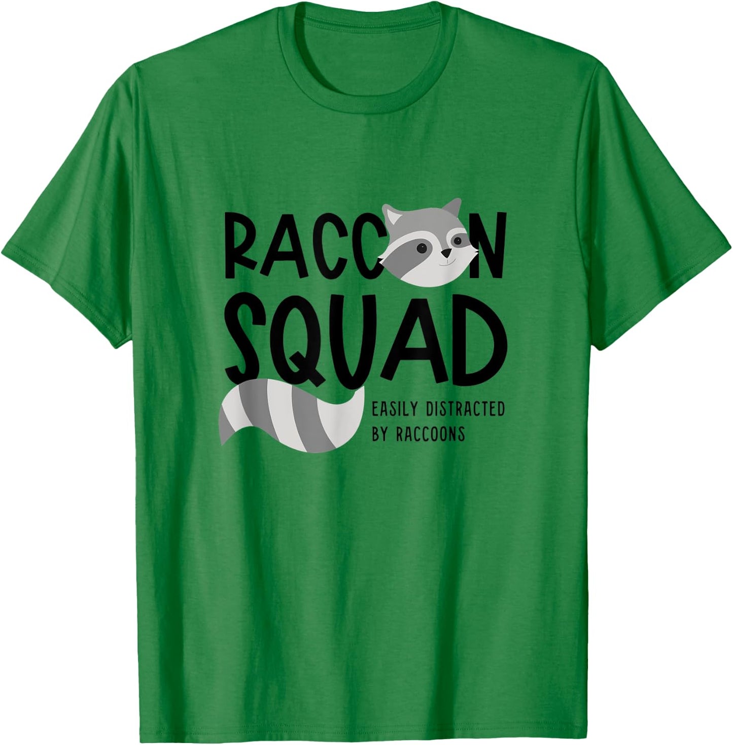 Raccoon Squad Ironic Saying Team Racoon T-Shirt - T-Shirt | Irish Green