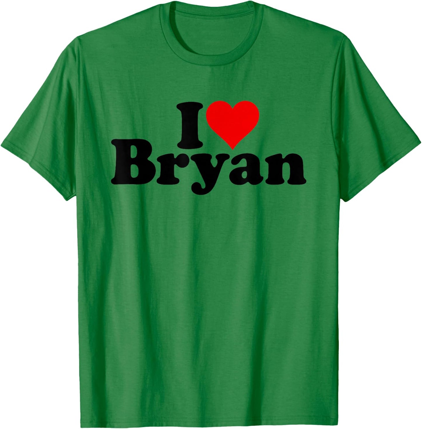 I Love Heart Bryan T-Shirt - T-Shirt | Irish Green