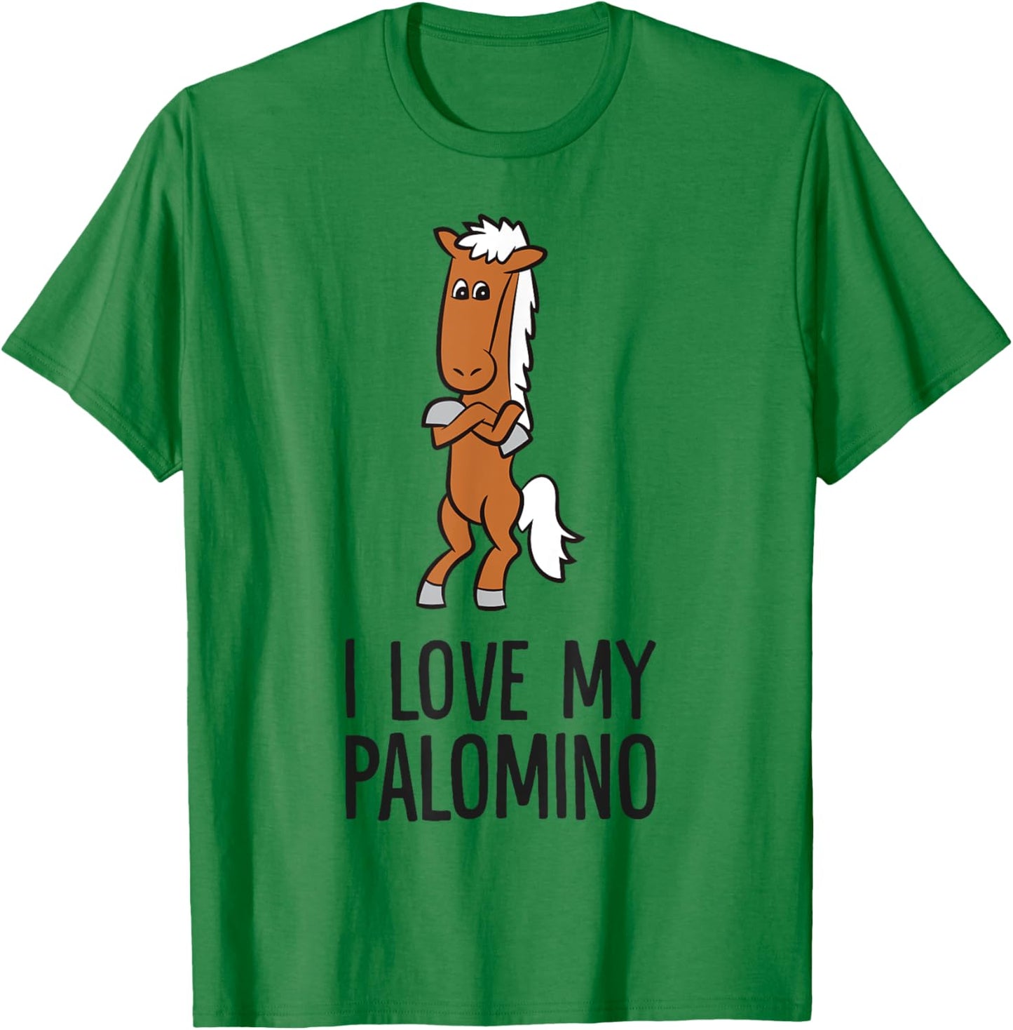 Palomino Horse I Love My Palomino T-Shirt - T-Shirt | Irish Green