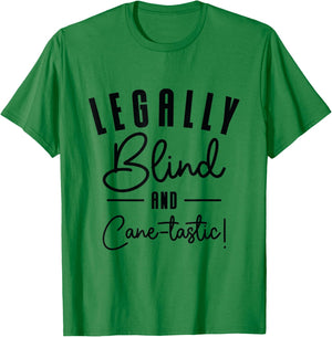 Braille Blind Blindness Awareness Visually Impaired T-Shirt - T-Shirt | Irish Green