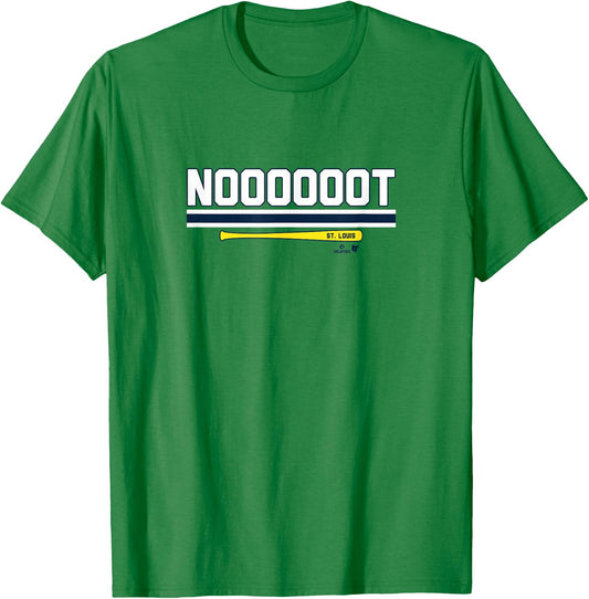 Lars Nootbaar - NOOOOOOT - St. Louis Baseball T-Shirt - T-Shirt | Irish Green