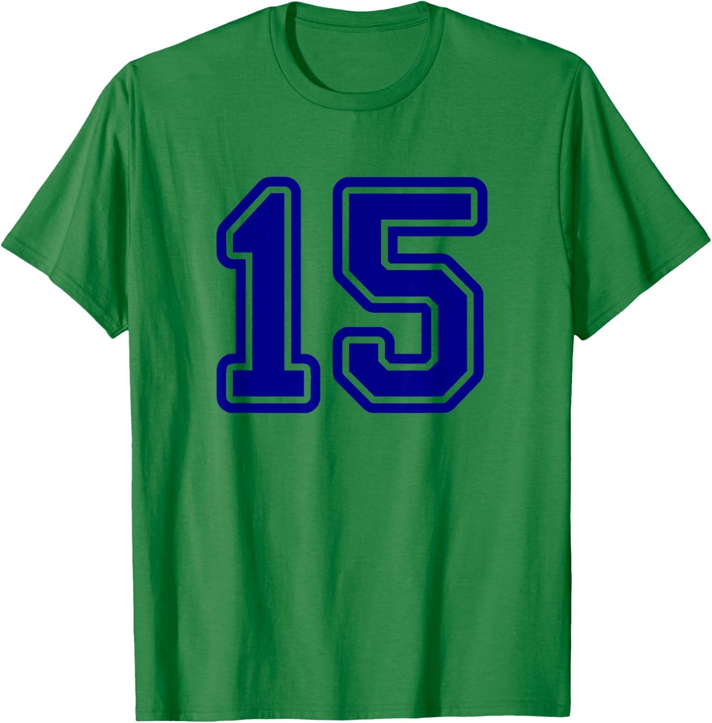 Blue Sport Team #15 T-Shirt - T-Shirt | Irish Green