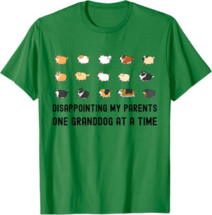 Childfree Disappointing My Parents One Granddog at A Time T-Shirt - T-Shirt | Irish Green