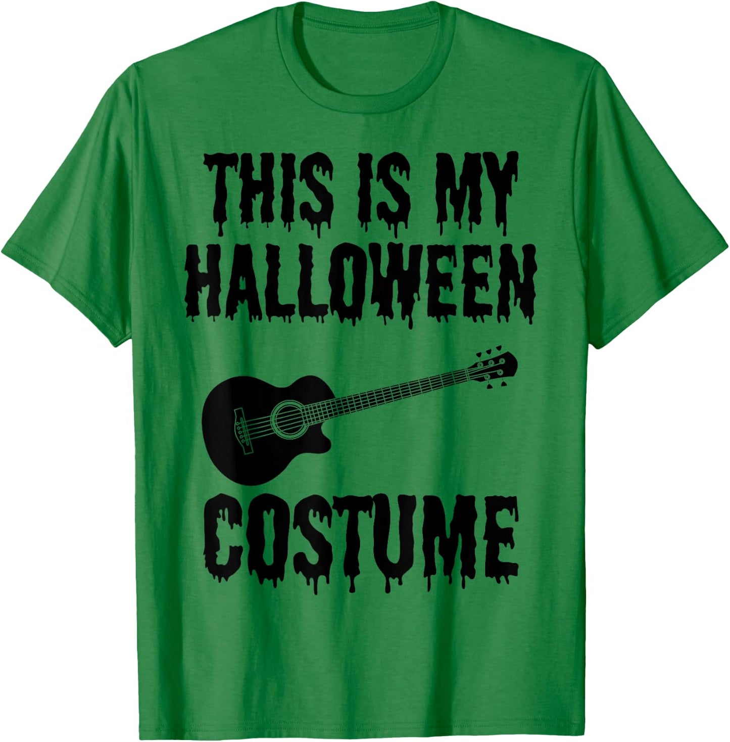Funny Guitarist This is My Halloween Costume Guitar Player T-Shirt - T-Shirt | Irish Green