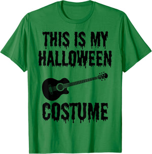 Funny Guitarist This is My Halloween Costume Guitar Player T-Shirt - T-Shirt | Irish Green