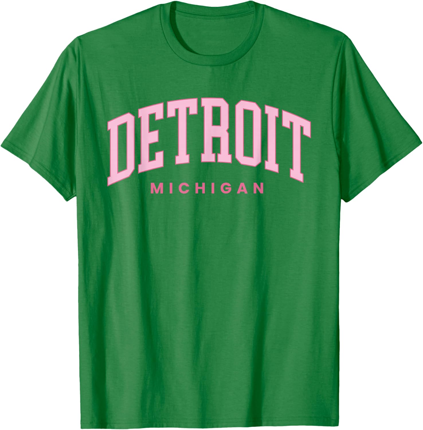 Retro Detroit Michigan Vintage Preppy Throwback Girls Kid T-Shirt - T-Shirt | Irish Green