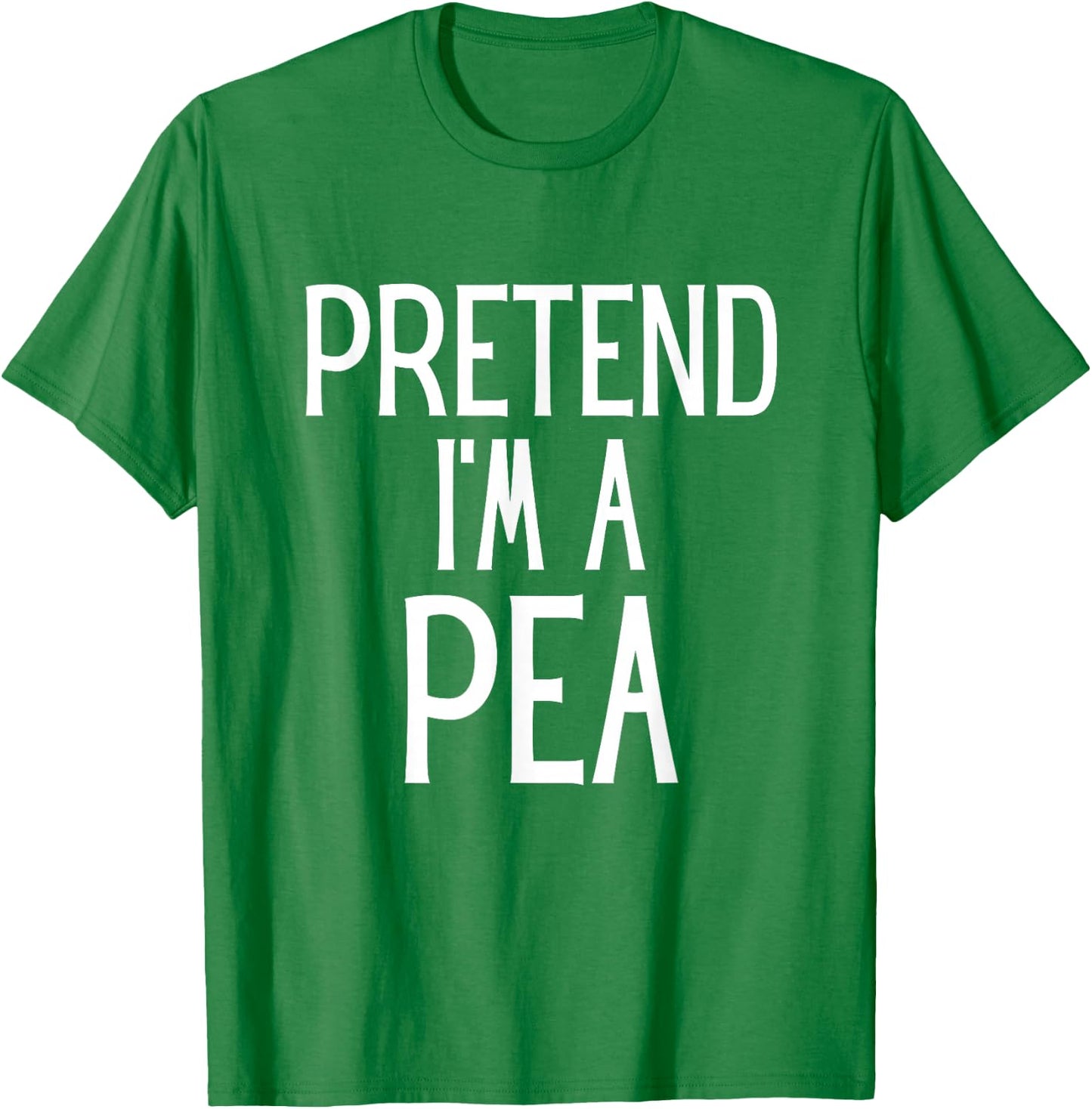 Pretend I'm A Pea Funny Lazy Costume T-Shirt - T-Shirt | Irish Green