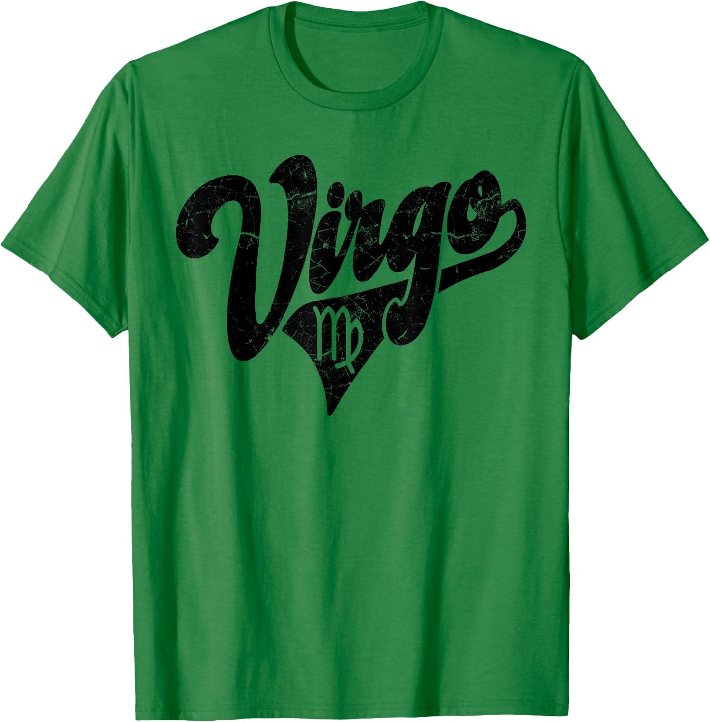 Virgo Retro Zodiac - Astrology - Horoscope, Virgo T-Shirt - T-Shirt | Irish Green