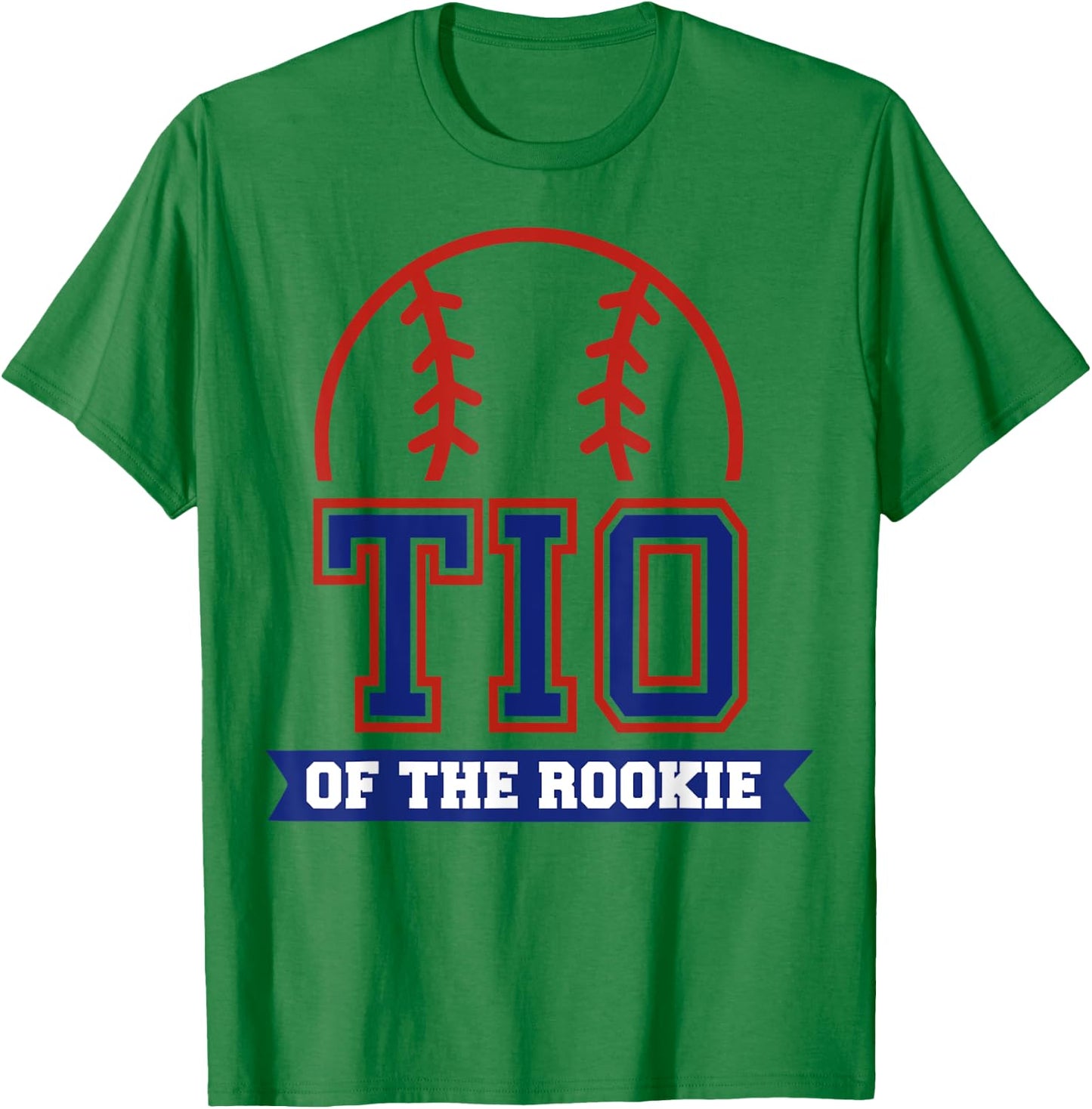 Tio of Rookie 1st Birthday Baseball Theme Matching Party T-Shirt - T-Shirt | Irish Green
