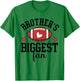 Brother's Biggest Fan Football Sister Of A Football Player T-Shirt - T-Shirt | Irish Green