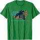 Horse Rider Equestrian Jumping USA Team Coach American Flag Women Kids Men T-Shirt - T-Shirt | Irish Green