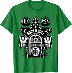 Rockabilly Retro 50s Sock Hop Costume Music Jukebox 1950s T-Shirt - T-Shirt | Irish Green