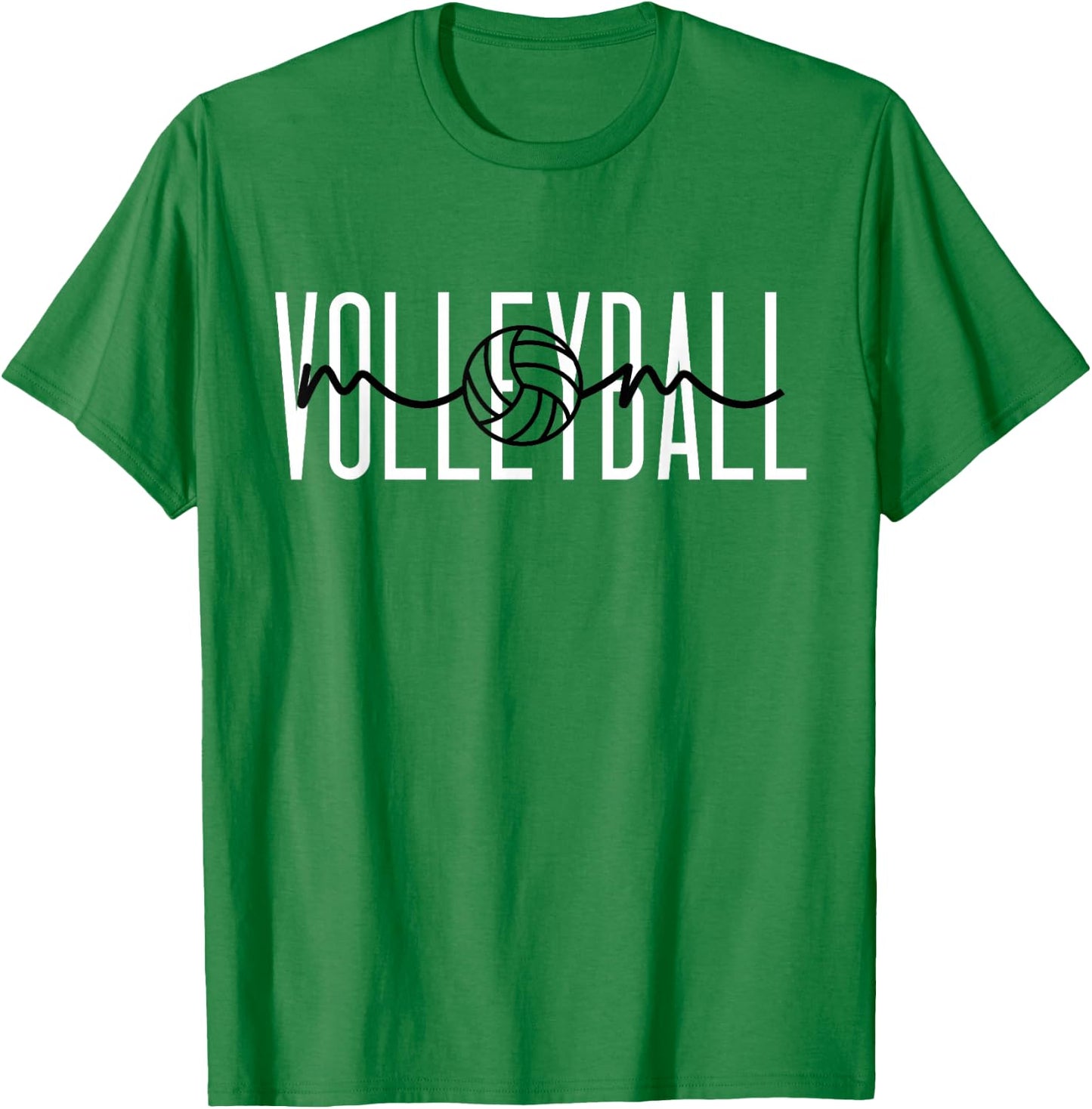 Volleyball Mom Volleyball Mama Cute Mom Life Volleyball T-Shirt - T-Shirt | Irish Green