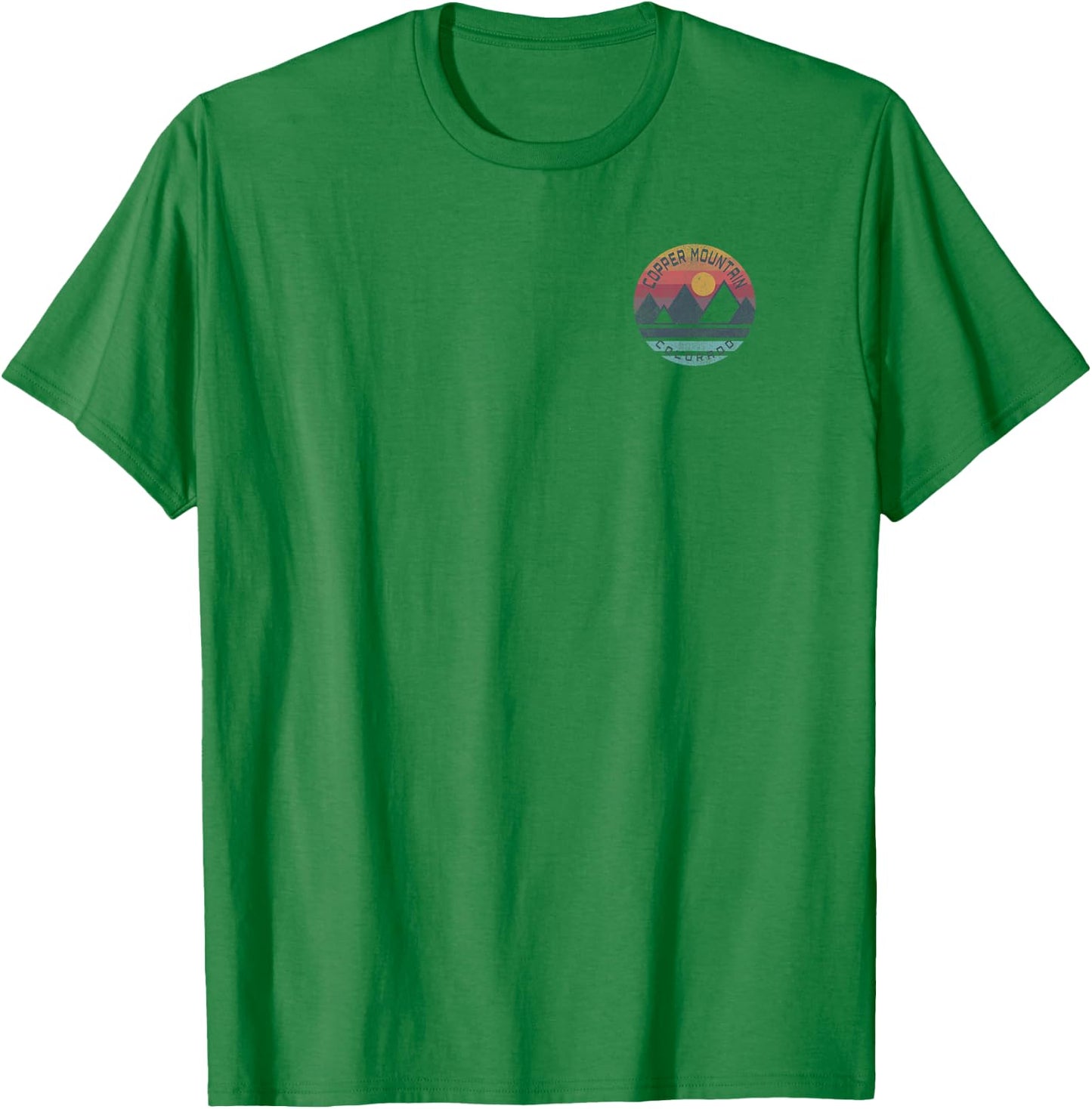 Copper Mountain, Colorado Mountain Graphic T-Shirt - T-Shirt | Irish Green