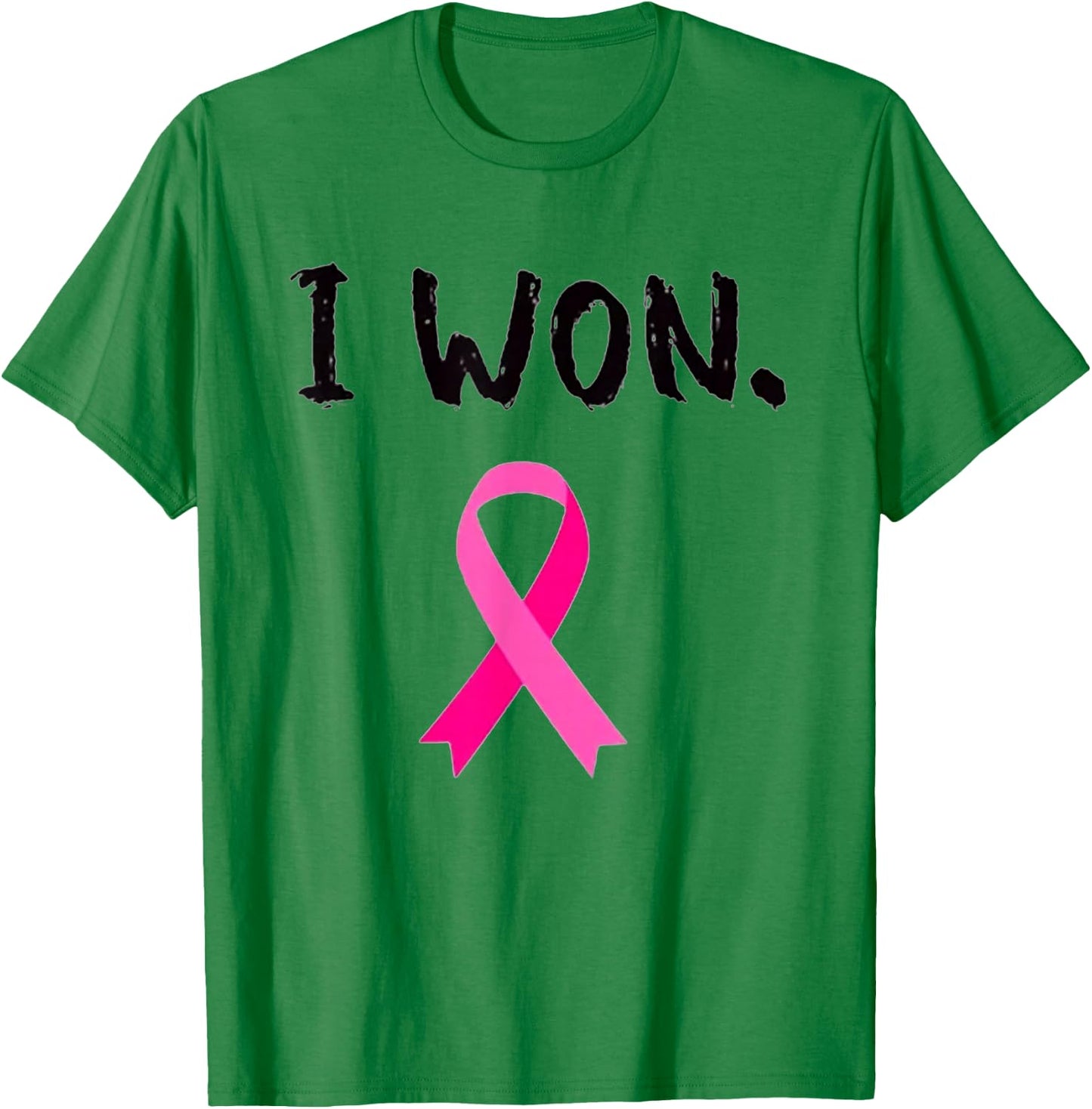 I Won Breast Cancer Awareness T-Shirt - T-Shirt | Irish Green