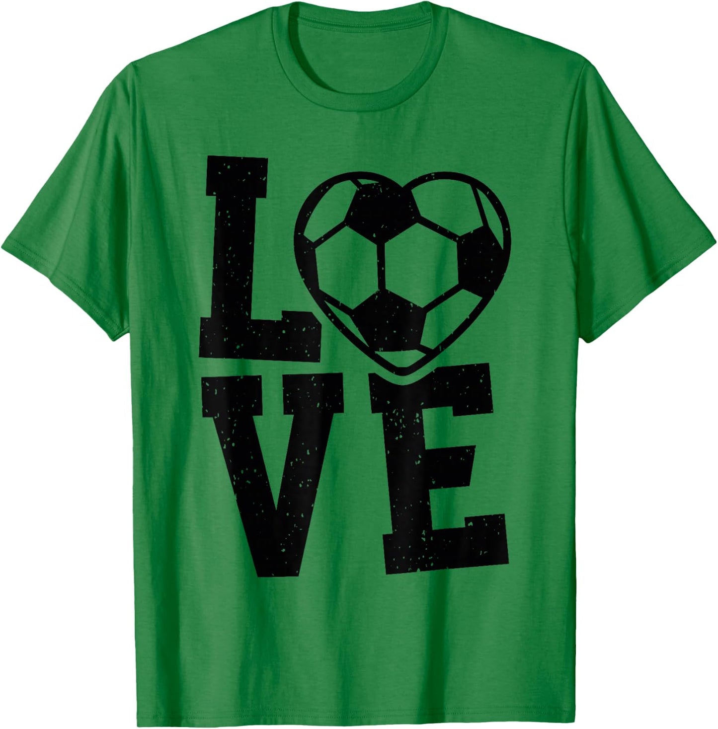 Love Heart Soccer Team Design for Sport Fans Player T-Shirt - T-Shirt | Irish Green