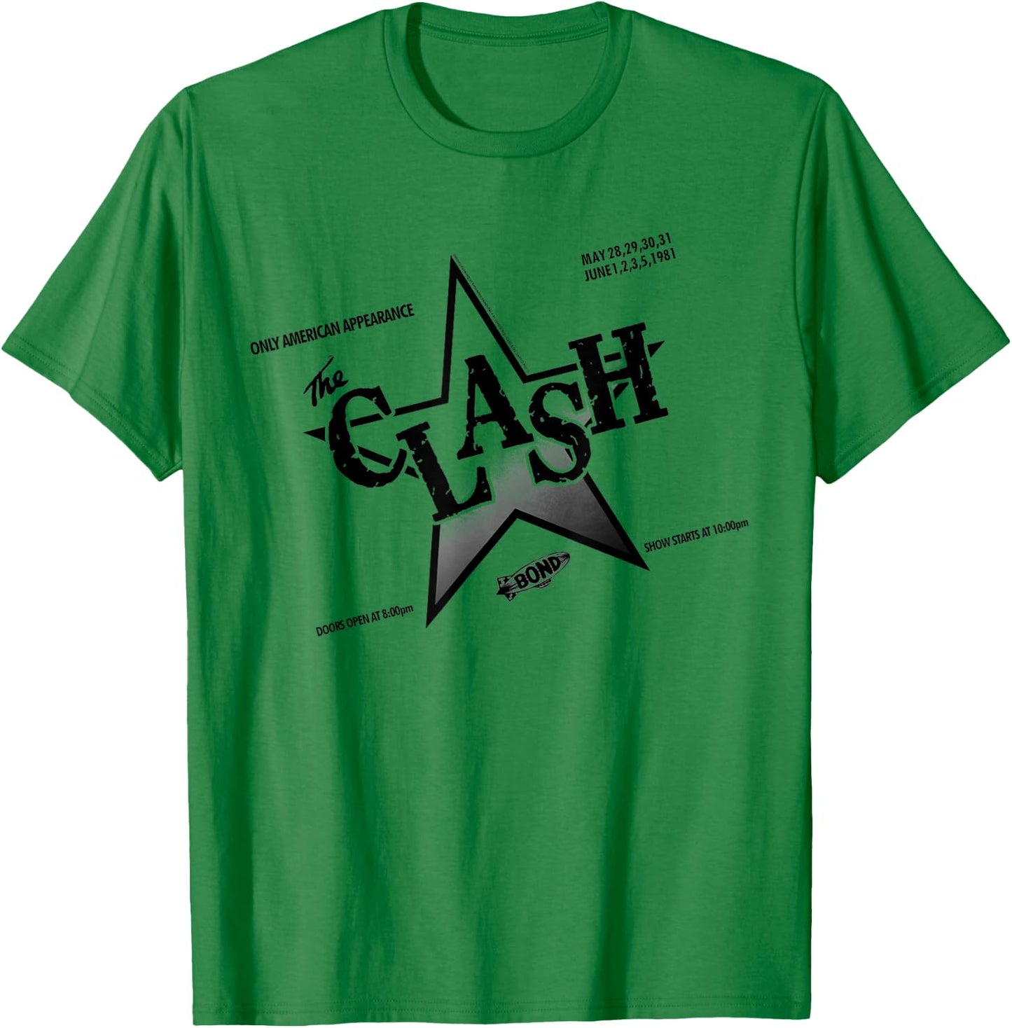The Clash - Flyer '81 T-Shirt - T-Shirt | Irish Green