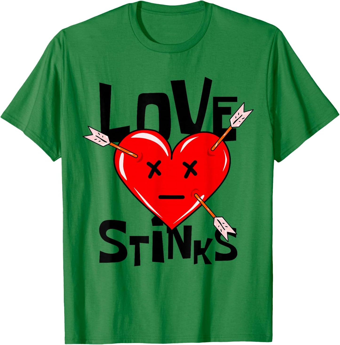 Love Stinks, Anti Valentines Day T-Shirt - T-Shirt | Irish Green