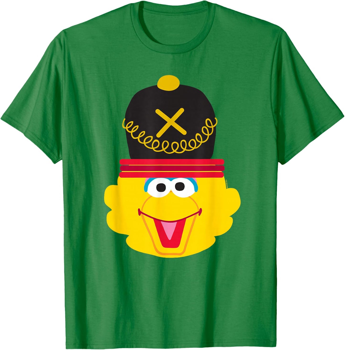 Sesame Street Christmas Nutcracker Big Bird T-Shirt - T-Shirt | Irish Green
