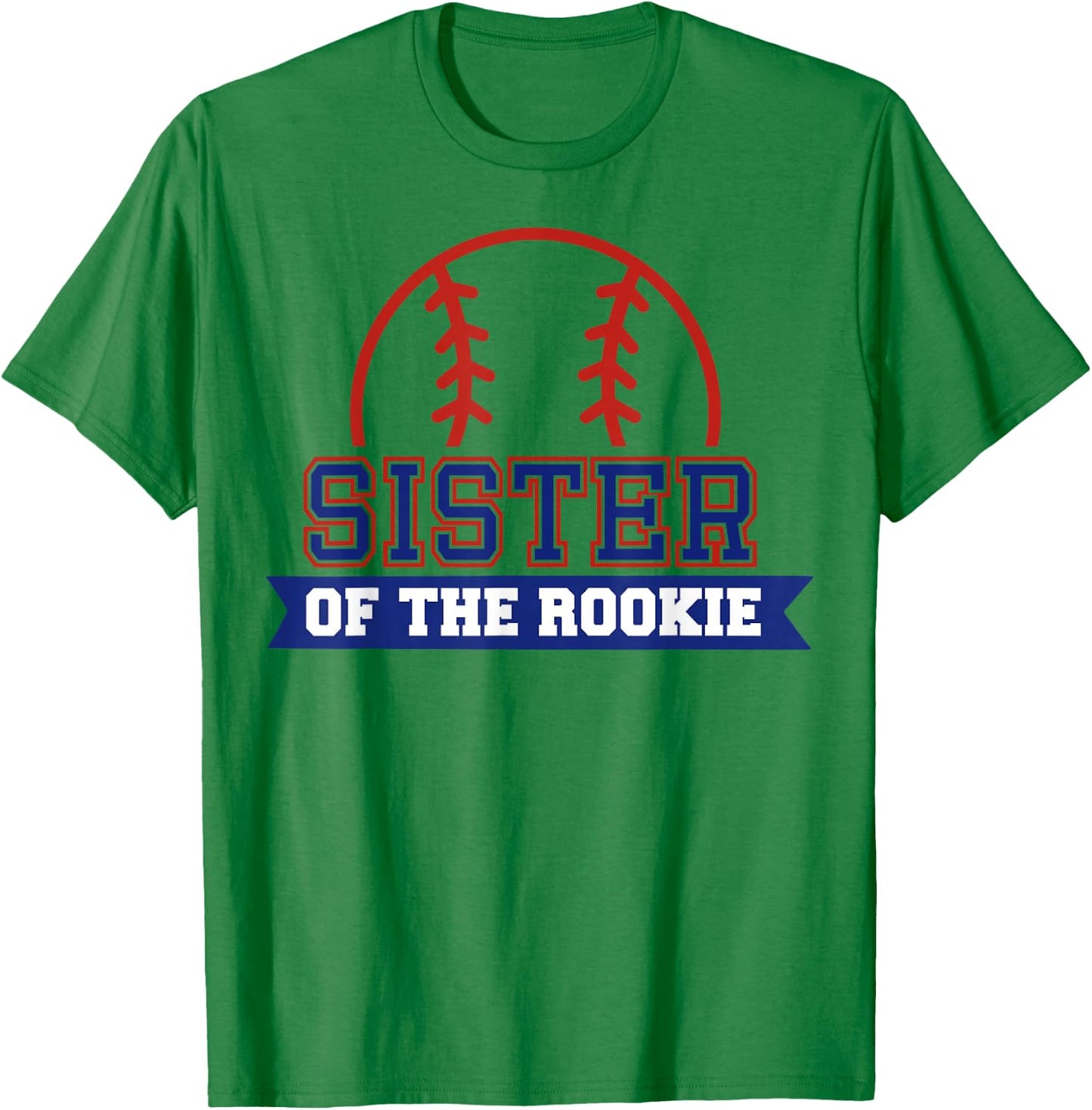 Sister of Rookie 1st Birthday Baseball Theme Matching Party T-Shirt - T-Shirt | Irish Green