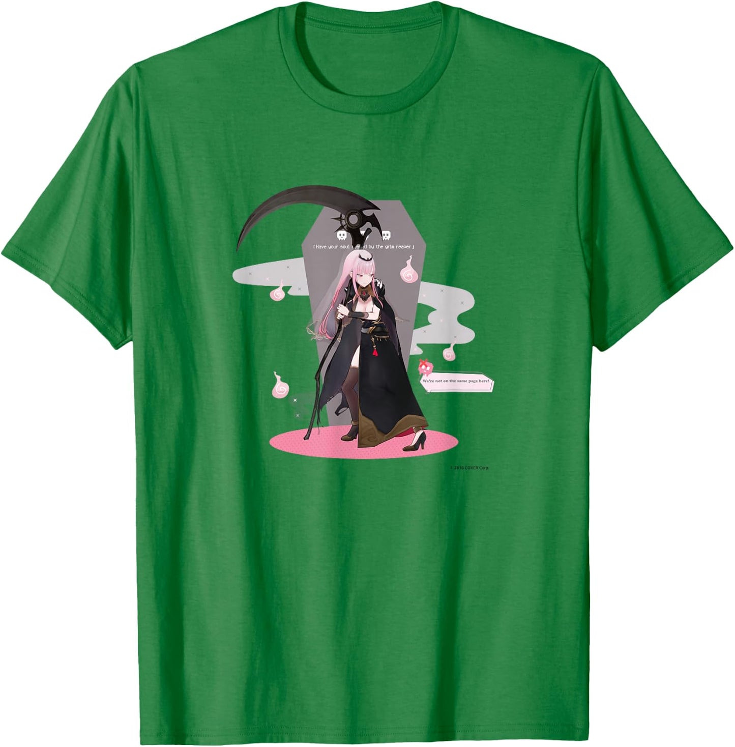 【Mori Calliope】 Holo no Graffiti Greatest Moments T-Shirt - T-Shirt | Irish Green