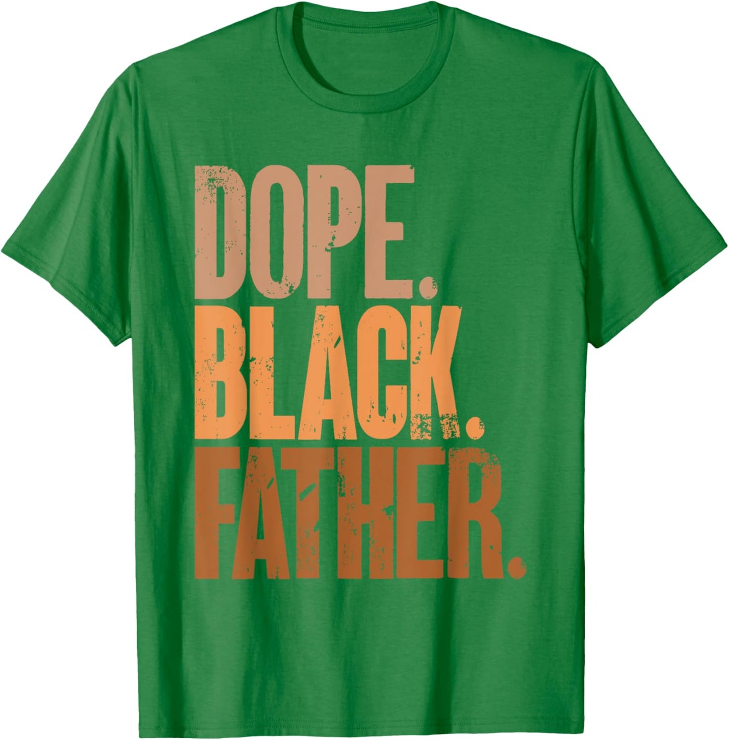 Black Dad Dope Black Father Fathers Day T-Shirt - T-Shirt | Irish Green